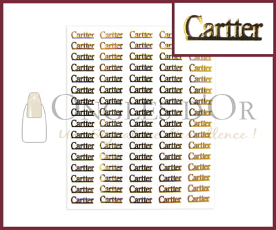 Décalques Logo Or Cartier (DLO25)
