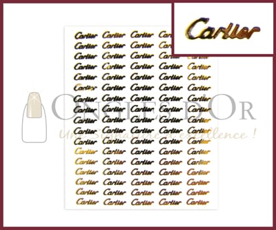 Décalques Logo Or Cartier (DLO76)
