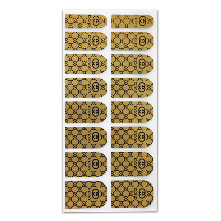 Décalque Métallisé Intégral Gucci Noir/Or 