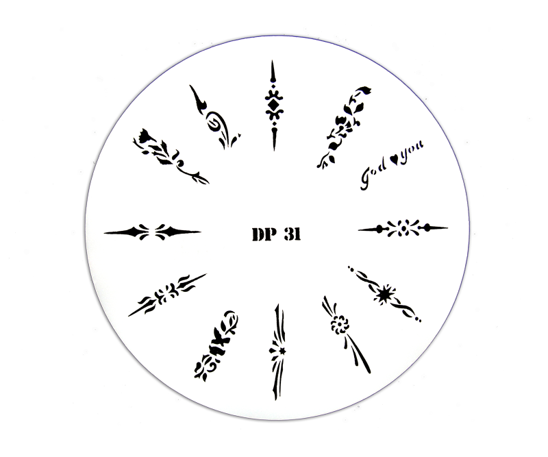 Pochoir Airbrush DP31 pour ongles