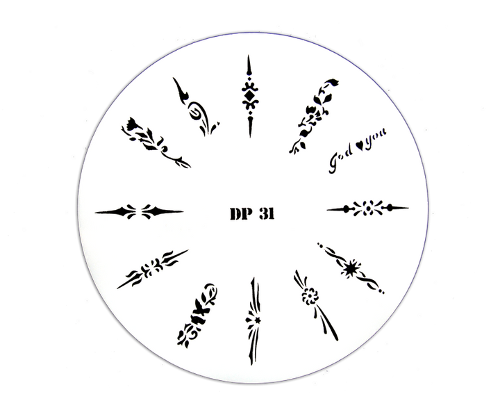 Pochoir Airbrush DP31 pour ongles