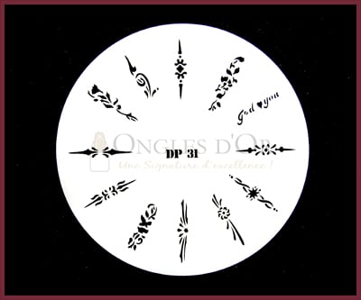 Pochoir ongles