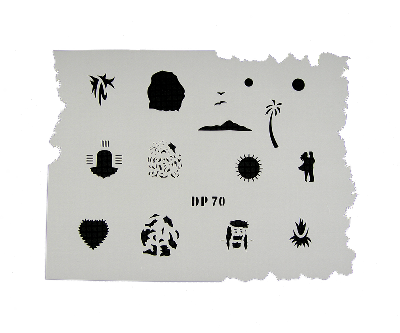 Pochoir nail-art aérographie