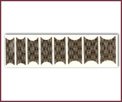 Décalque Style Français Logo Chanel Or sur Noir #9