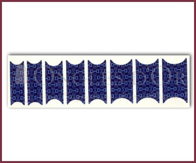 Décalque Style Français Motif Maillons Bleus #30