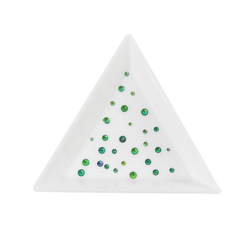 Décorations en Sachet Pierres Vert/Mauve Hologramme 006