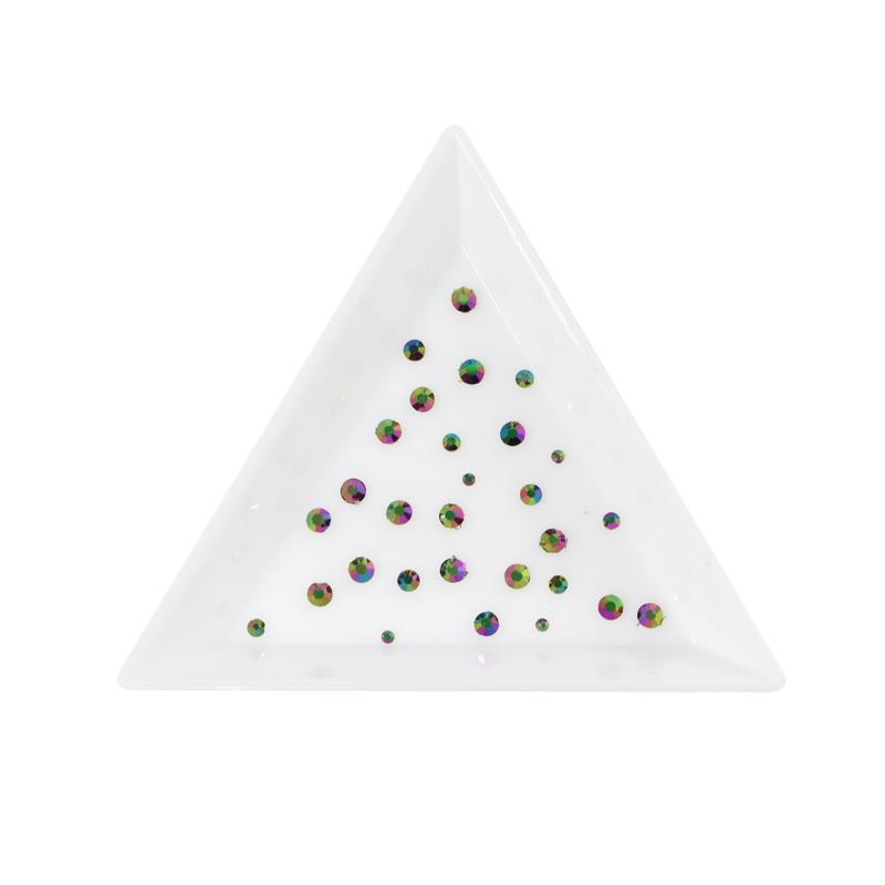 Décorations en Sachet Pierres Vert/Mauve Opaque Holo. 010