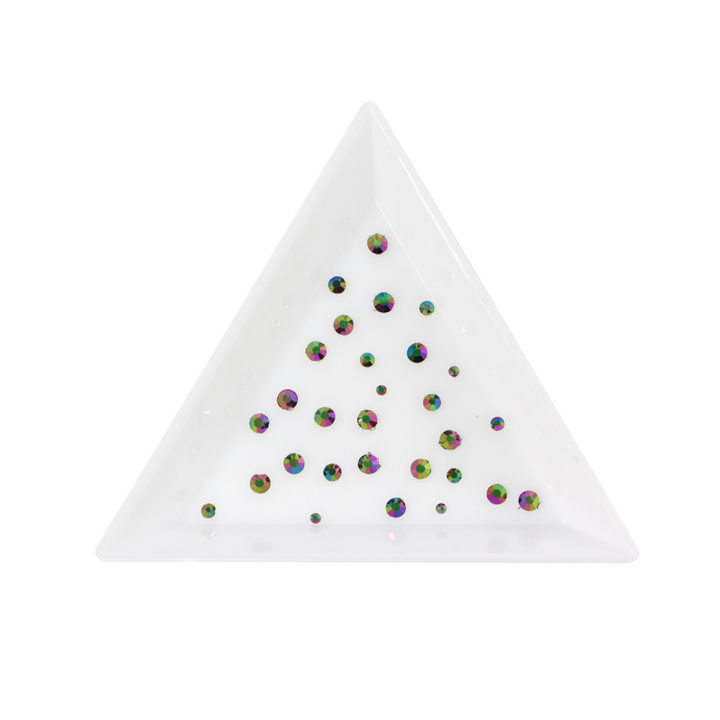 Décorations en Sachet Pierres Vert/Mauve Opaque Holo. 010