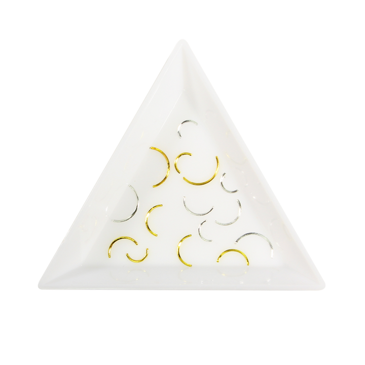 Décorations en Sachet Studs Demi-Lune Or et Argent 001