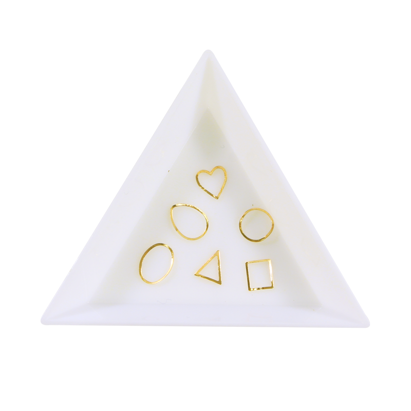 Nail Art Studs Bag - Gold Frames 007