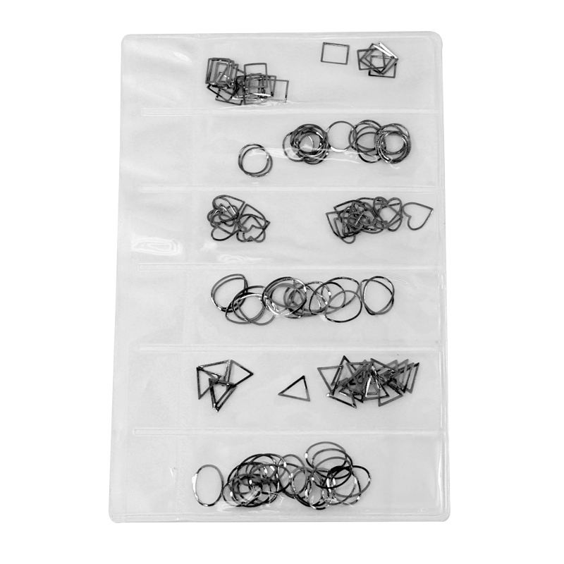 Nail Art Studs Bag - Black Frames 006