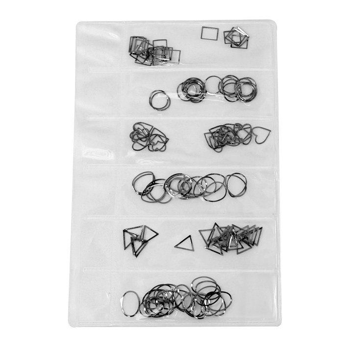 Nail Art Studs Bag - Black Frames 006