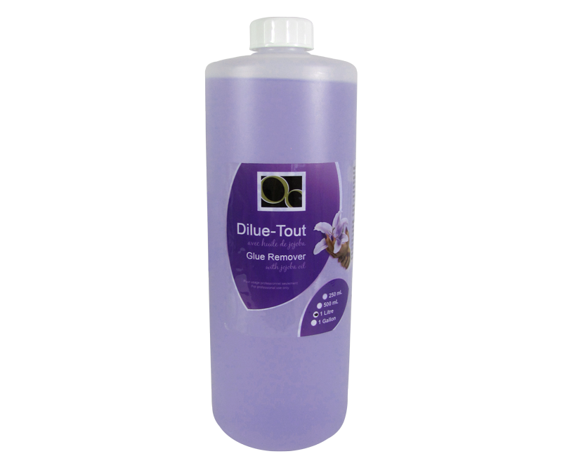 Dilue-Tout 1L pour fondre les faux ongles avec un recouvrement de résine ou de gel UV fondant