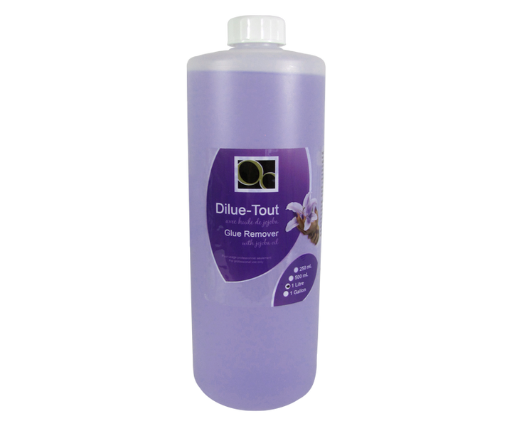 Dilue-Tout 1L pour fondre les faux ongles avec un recouvrement de résine ou de gel UV fondant