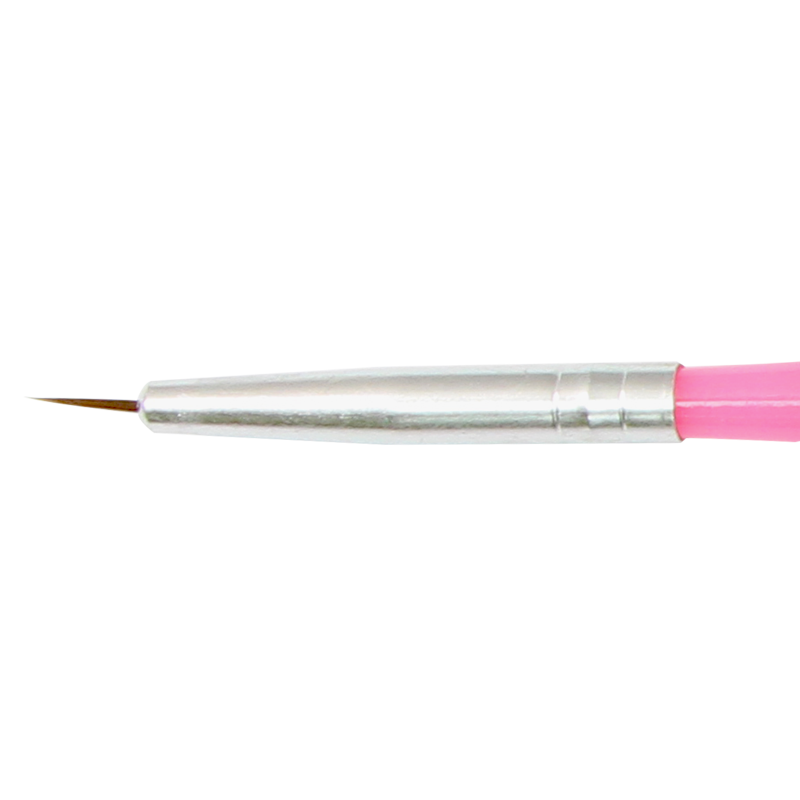 Nail Art Brush 3pcs Set White/Black/Pink