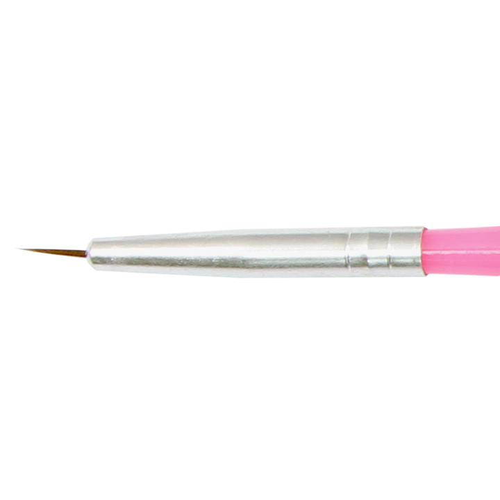 Nail Art Brush 3pcs Set White/Black/Pink