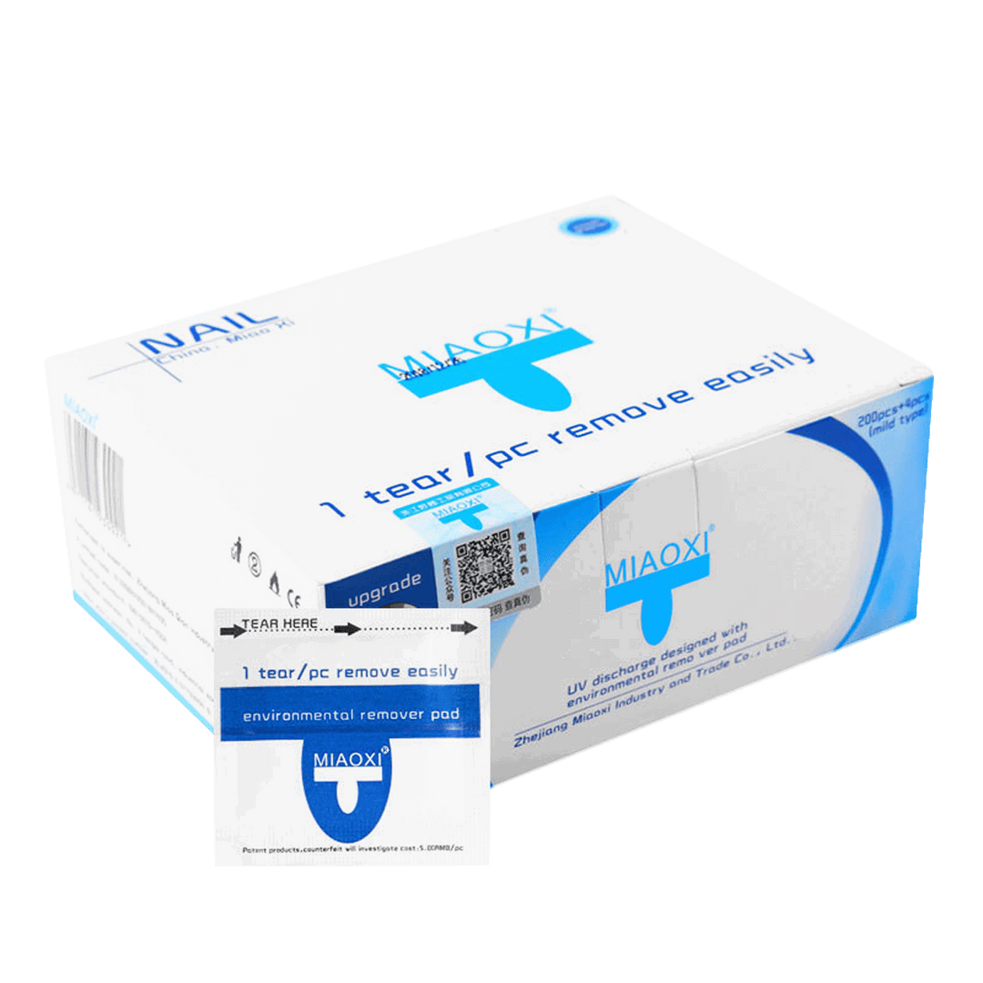 Enveloppe d'Aluminium + Tampon Dissoudre Prêt Utiliser 200pc
