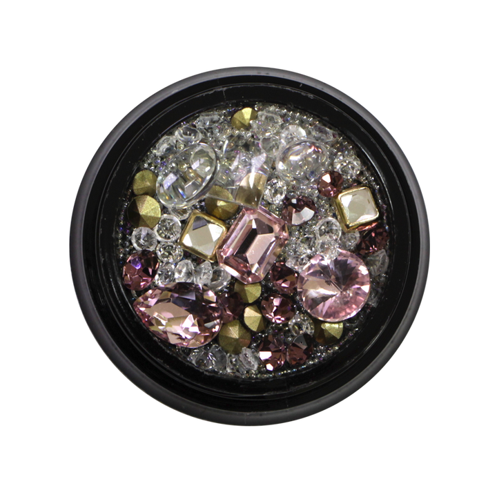 Nail Art Kit 07 - Clear/Pink Stones and Beads