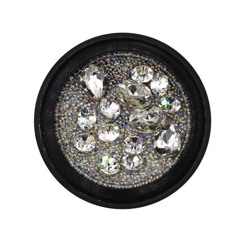 Nail Art Kit 22 - Clear Stones and Beads