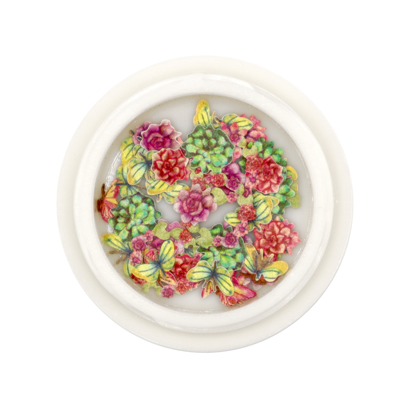 Ensemble Nail Art Forme 01 - Fleurs et Papillons