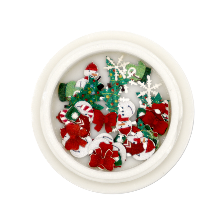 Nail Art Wood Pulp Decoration 03 - Christmas