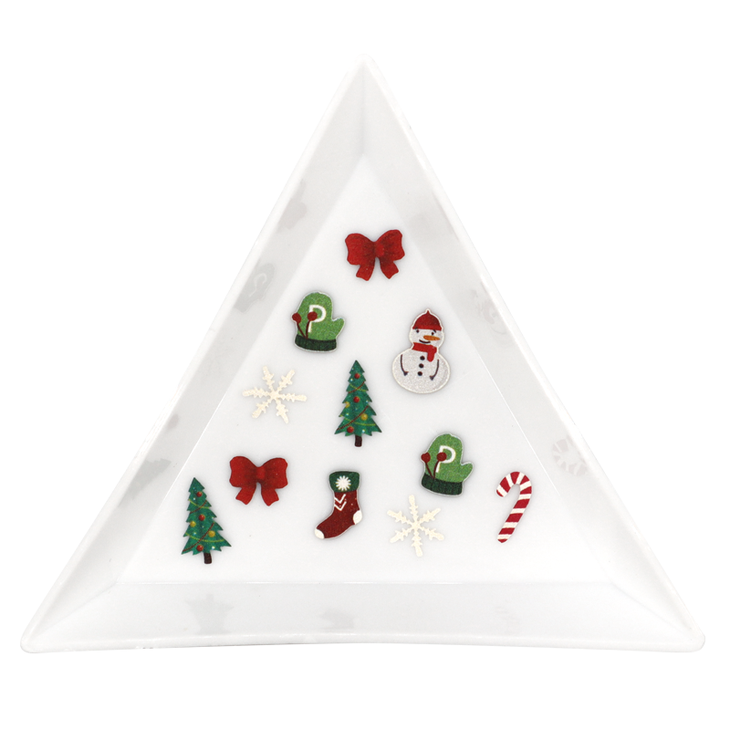 Nail Art Wood Pulp Decoration 03 - Christmas