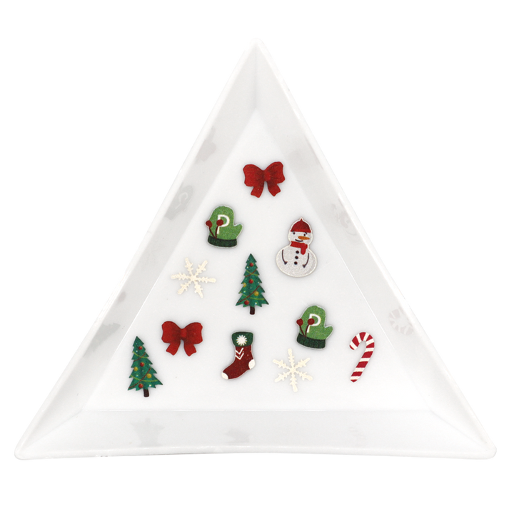 Nail Art Wood Pulp Decoration 03 - Christmas