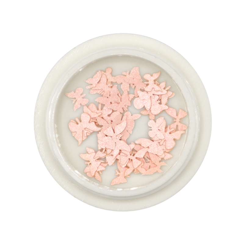 Ensemble Nail Art Forme 04 - Papillons Roses