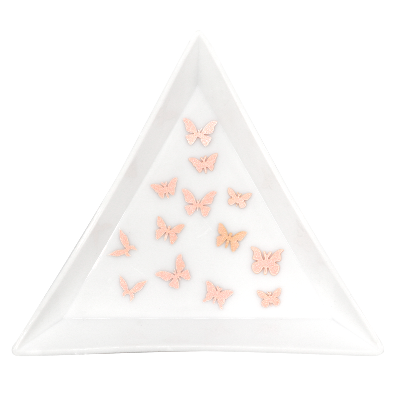 Nail Art Wood Pulp Decoration 04 - Pink Butterflies