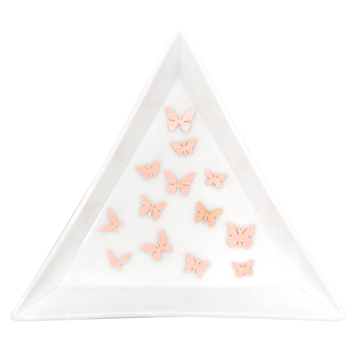 Nail Art Wood Pulp Decoration 04 - Pink Butterflies