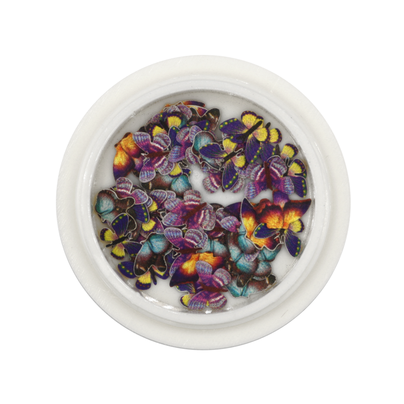 Ensemble Nail Art Forme 05 - Papillons Foncés
