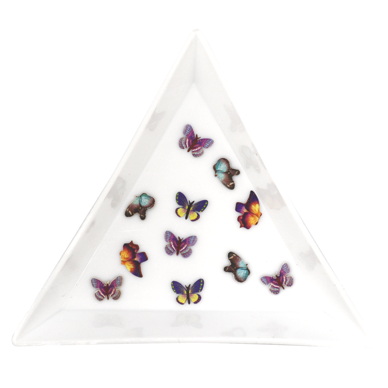Ensemble Nail Art Forme 05 - Papillons Foncés