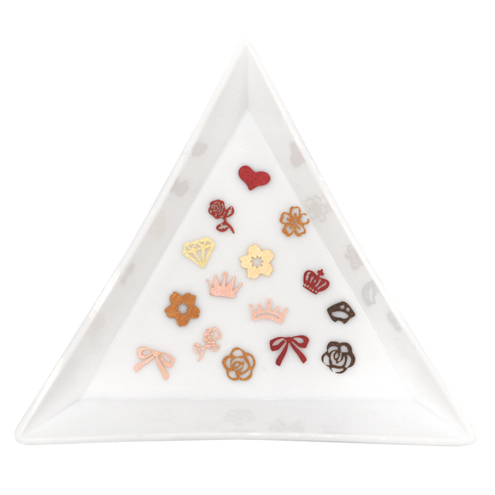 Ensemble Nail Art Forme 09 - Couronnes, Roses et Diamants