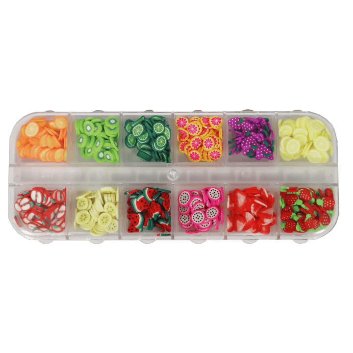 Nail Art Kit - 3D Fruits 12 colours