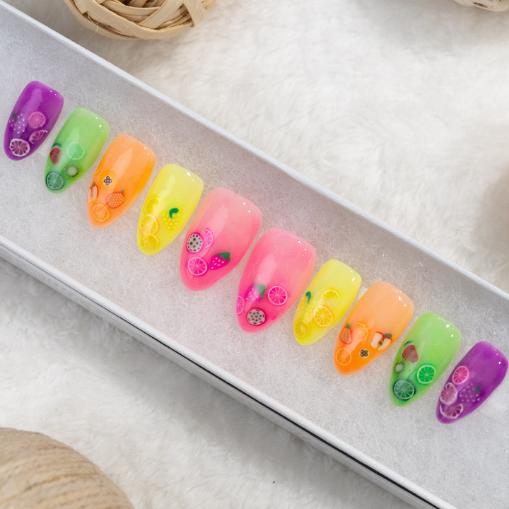 Nail Art Kit - 3D Fruits 12 colours