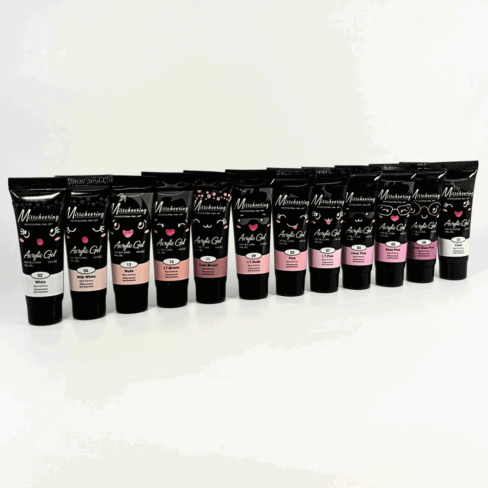 Ensemble Acrygel 12 pcs - Nude