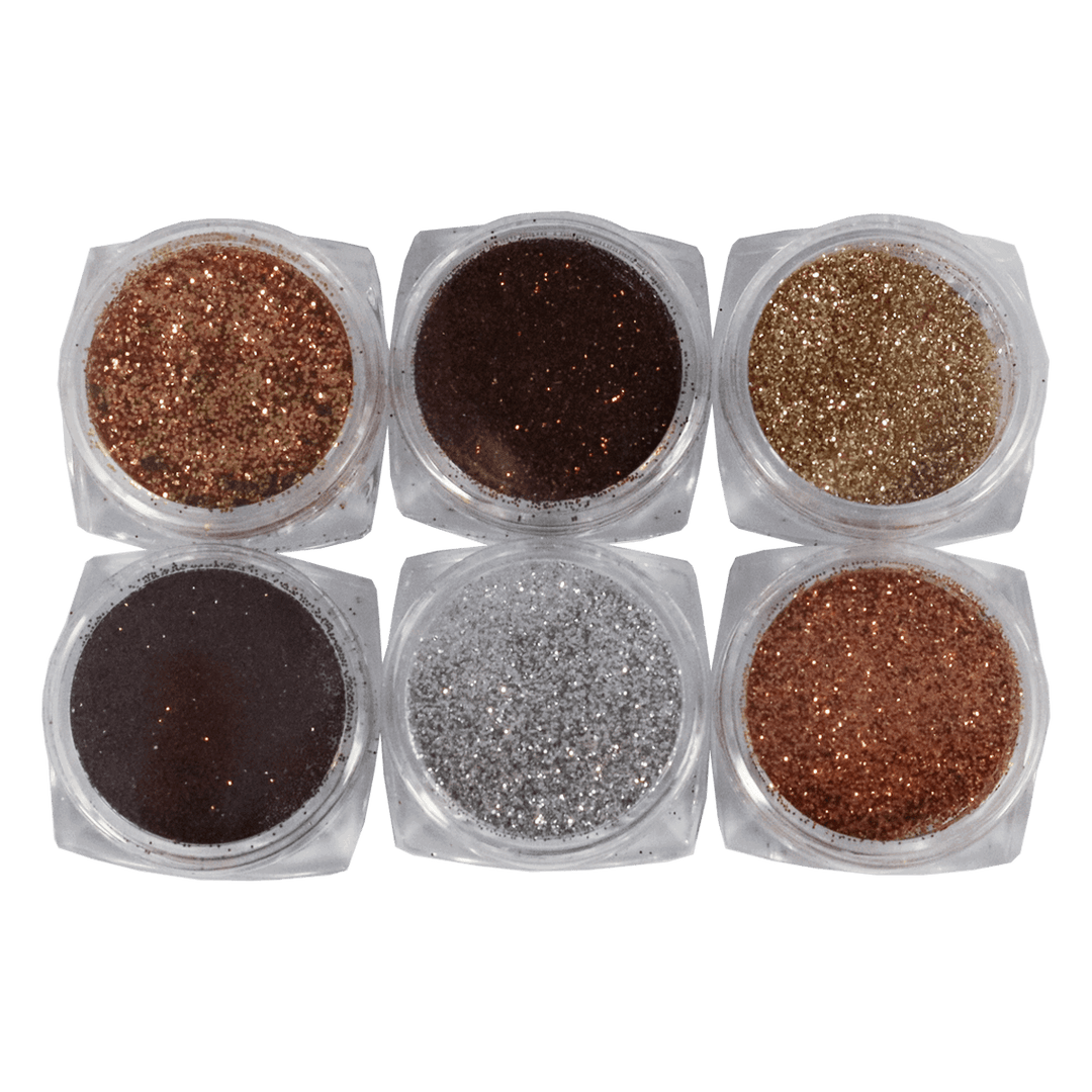 Ensemble de Paillettes Variées - Brun/Cuivre (6 couleurs)