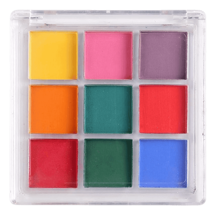 Palette de Pigments pour Ongles Dégradés Aura Nails jaune rouge vert bleu