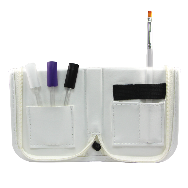 Foldable Brush Case - White color (23cm x 9cm)
