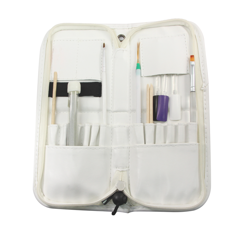 Foldable Brush Case - White color (23cm x 9cm)