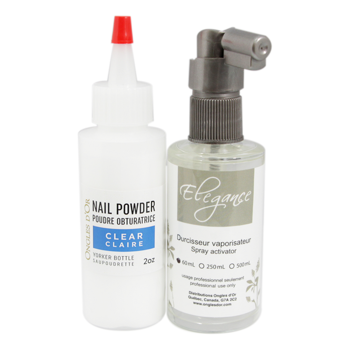 Élégance Résine Ensemble Départ Poudre Claire + Présentoir