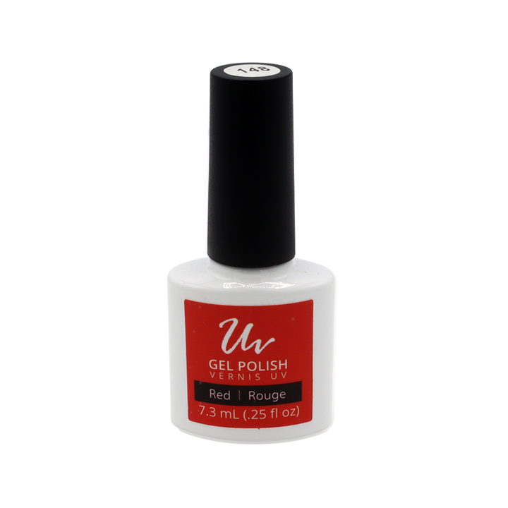 UV Gel Polish kit - Base coat, red colour and top coat