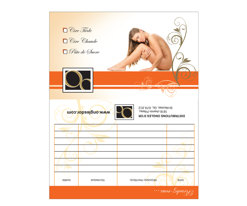 Fiches Clientes salon esthétique