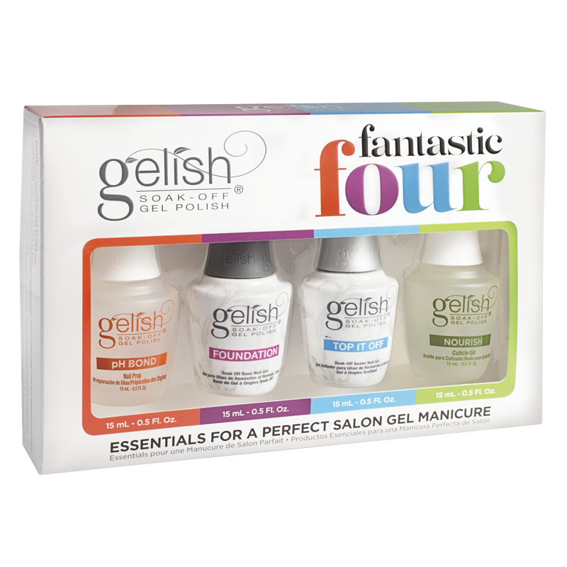 Ensemble Fantastic Four - Gelish Vernis UV 15ml