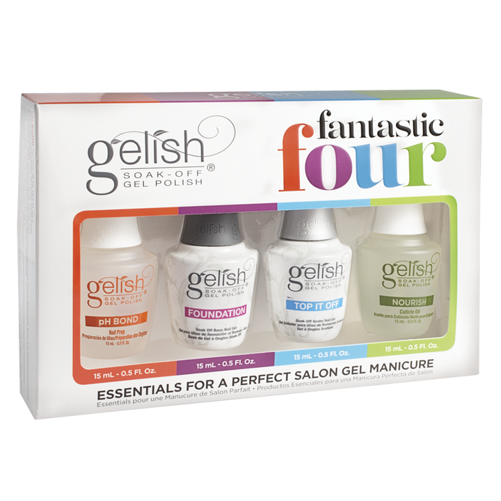 Ensemble Fantastic Four - Gelish Vernis UV 15ml