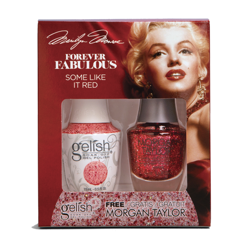 Gelish Vernis UV + Morgan Taylor Some Like it Red 15 mL