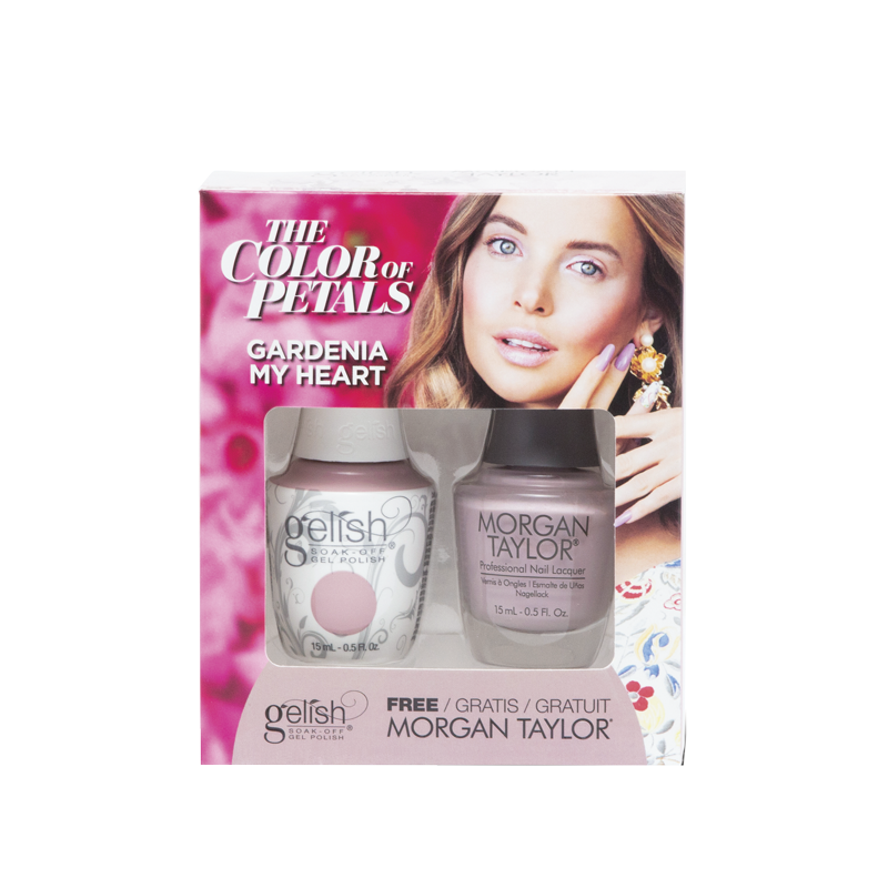 Gelish Vernis UV + Morgan Taylor Gardenia my Heart