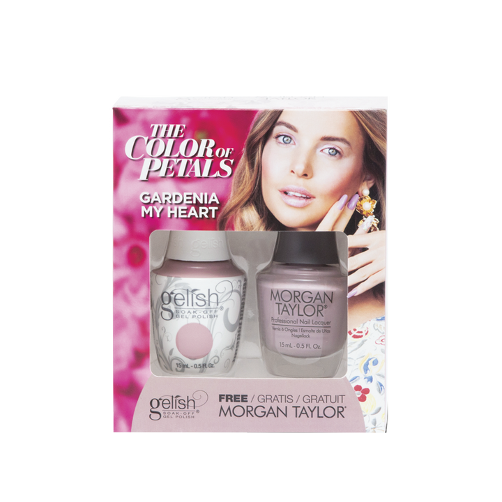 Gelish Vernis UV + Morgan Taylor Gardenia my Heart