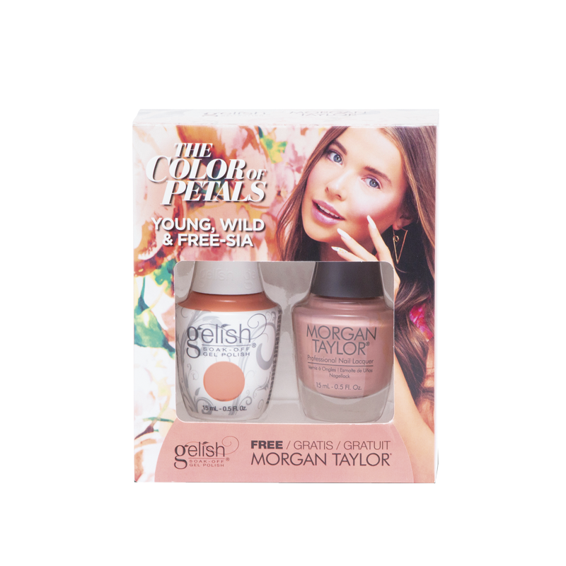 Gelish Vernis UV + Morgan Taylor Young, Wild and Freesia