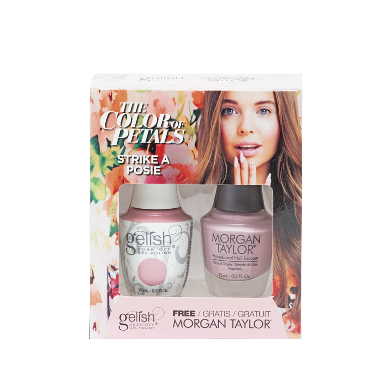 Gelish Vernis UV + Morgan Taylor Strike a Posie
